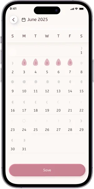 Cycle tracking preview